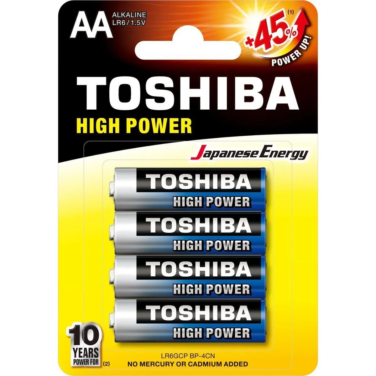 Batterie alcaline AA Toshiba