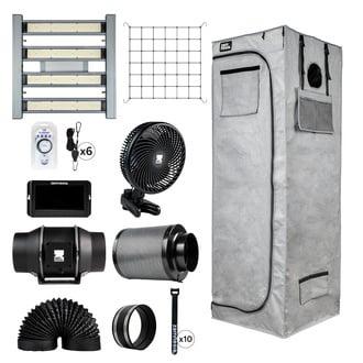 Kit Tenda da Coltivazione 60x60x180 (Zamnesia)