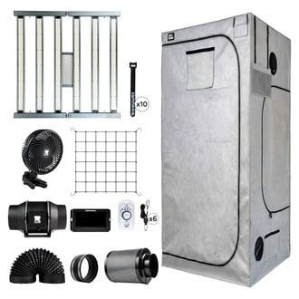 Kit tenda da coltivazione 100x100x200 (Zamnesia)