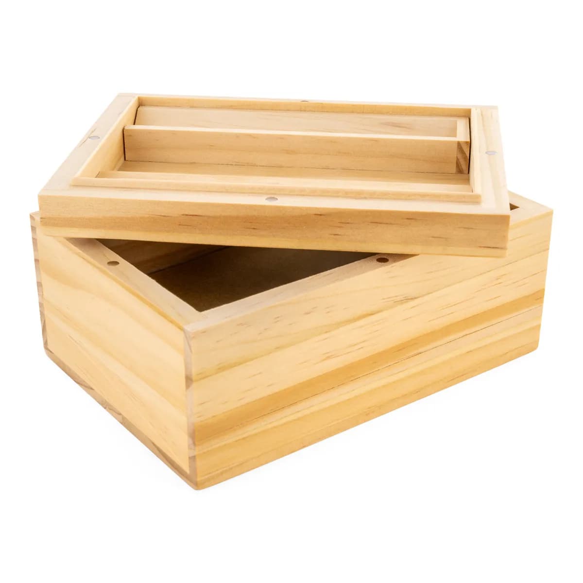 Scatola setaccio in legno