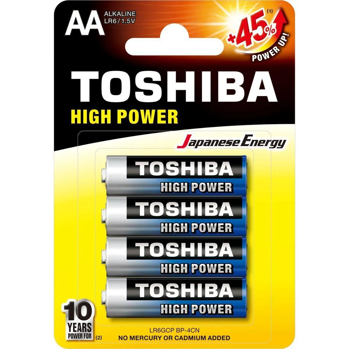 Batterie alcaline AA Toshiba