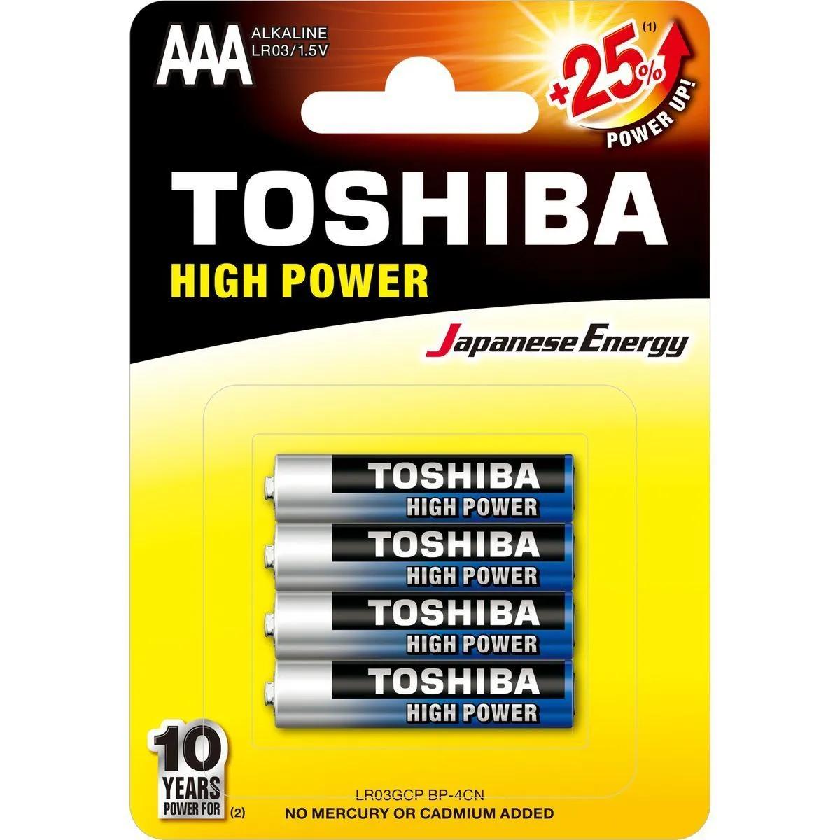 Batterie alcaline AAA Toshiba
