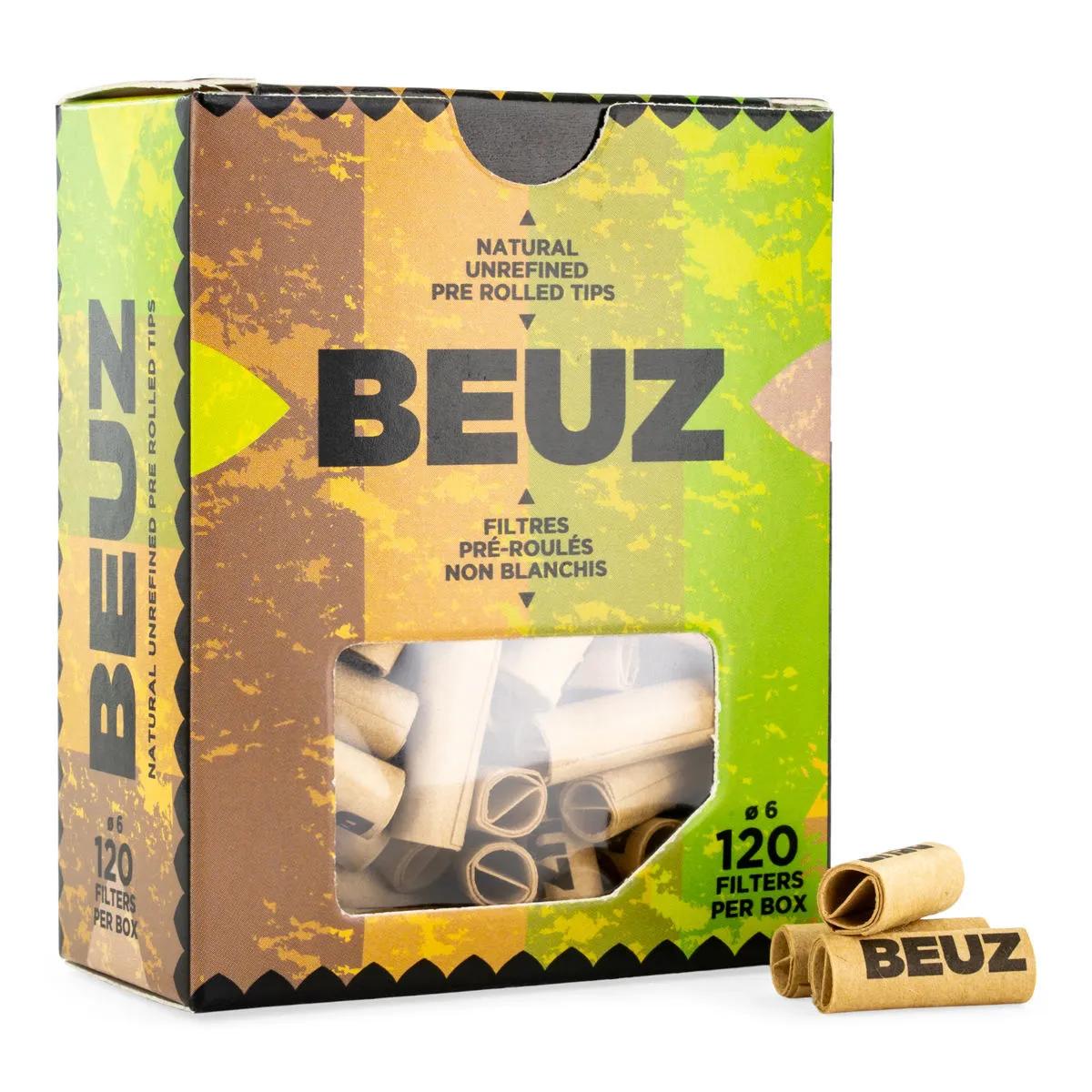 BEUZ Filtri Prerollati Marroni (120 pz)