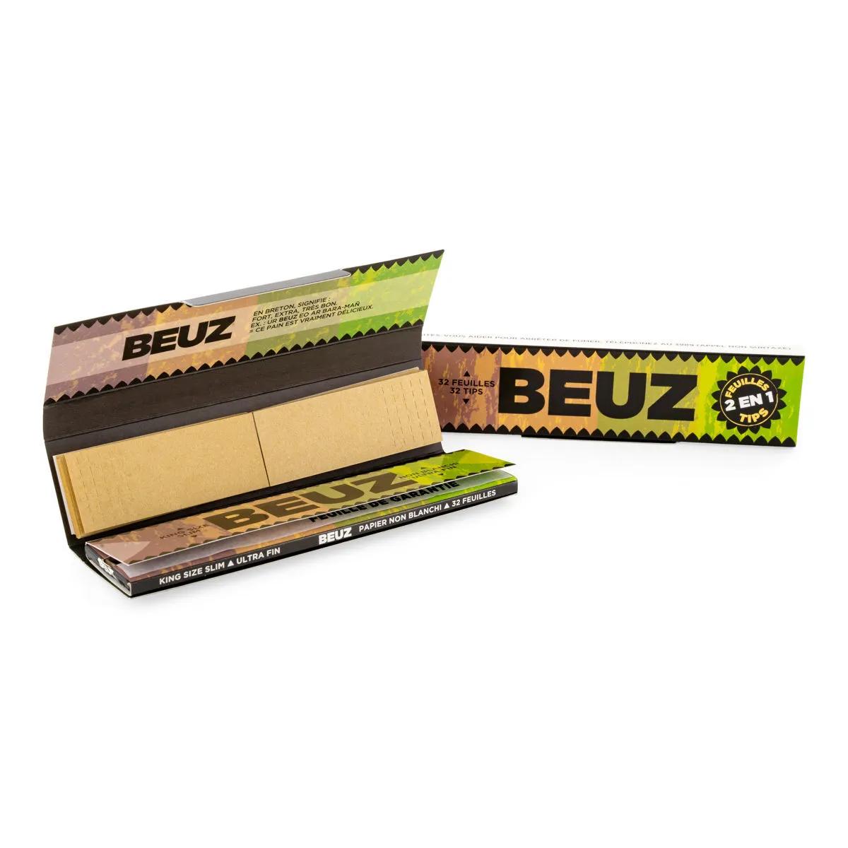 BEUZ Cartine Non Sbiancate King Size Slim + Filtri