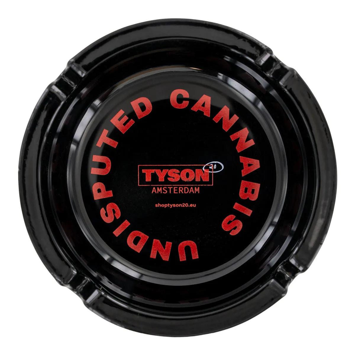 Posacenere in vetro nero Tyson 2.0