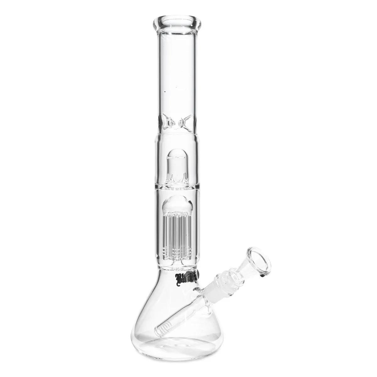 Black Leaf Icebong in vetro con percolatore e diffusore a cupola