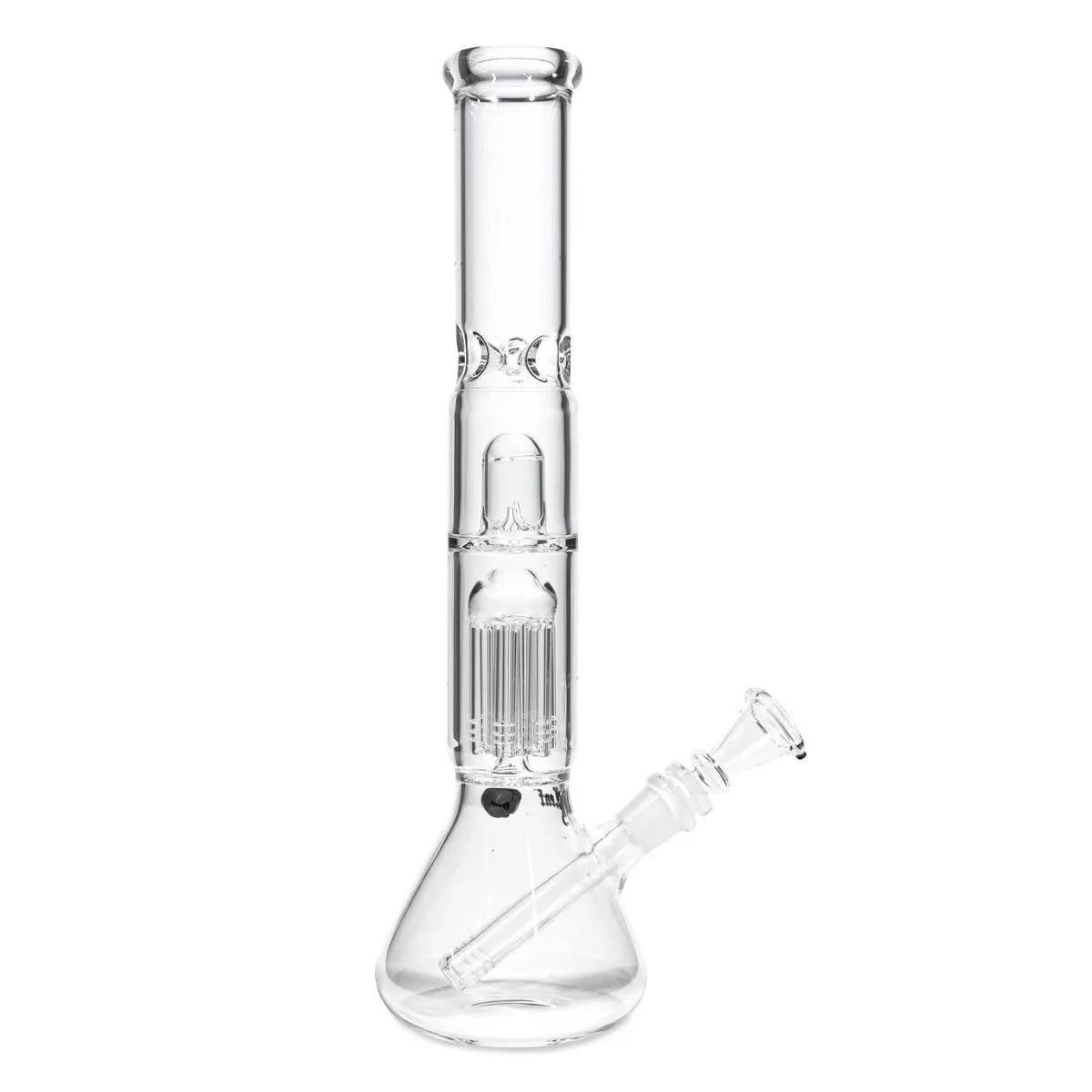 Black Leaf Icebong in vetro con percolatore e diffusore a cupola
