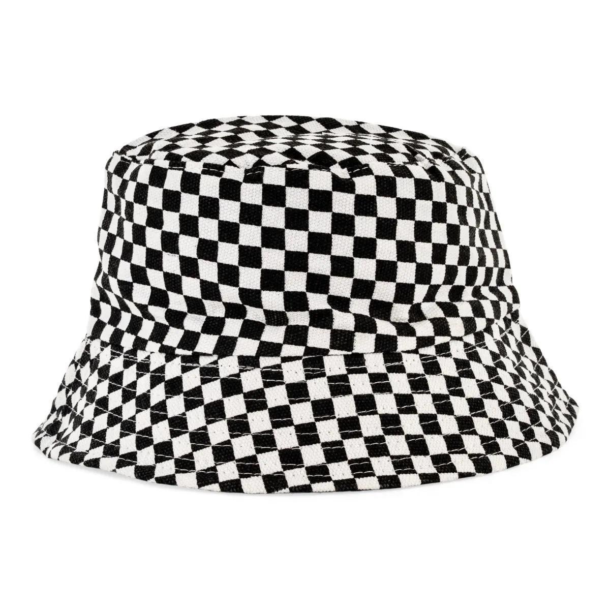 Cappello bucket a scacchi