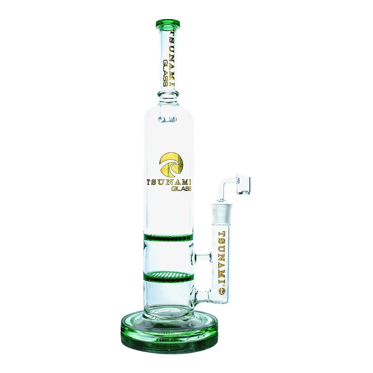 Dab Rig Double Honeycomb 15" (Tsunami Glass)