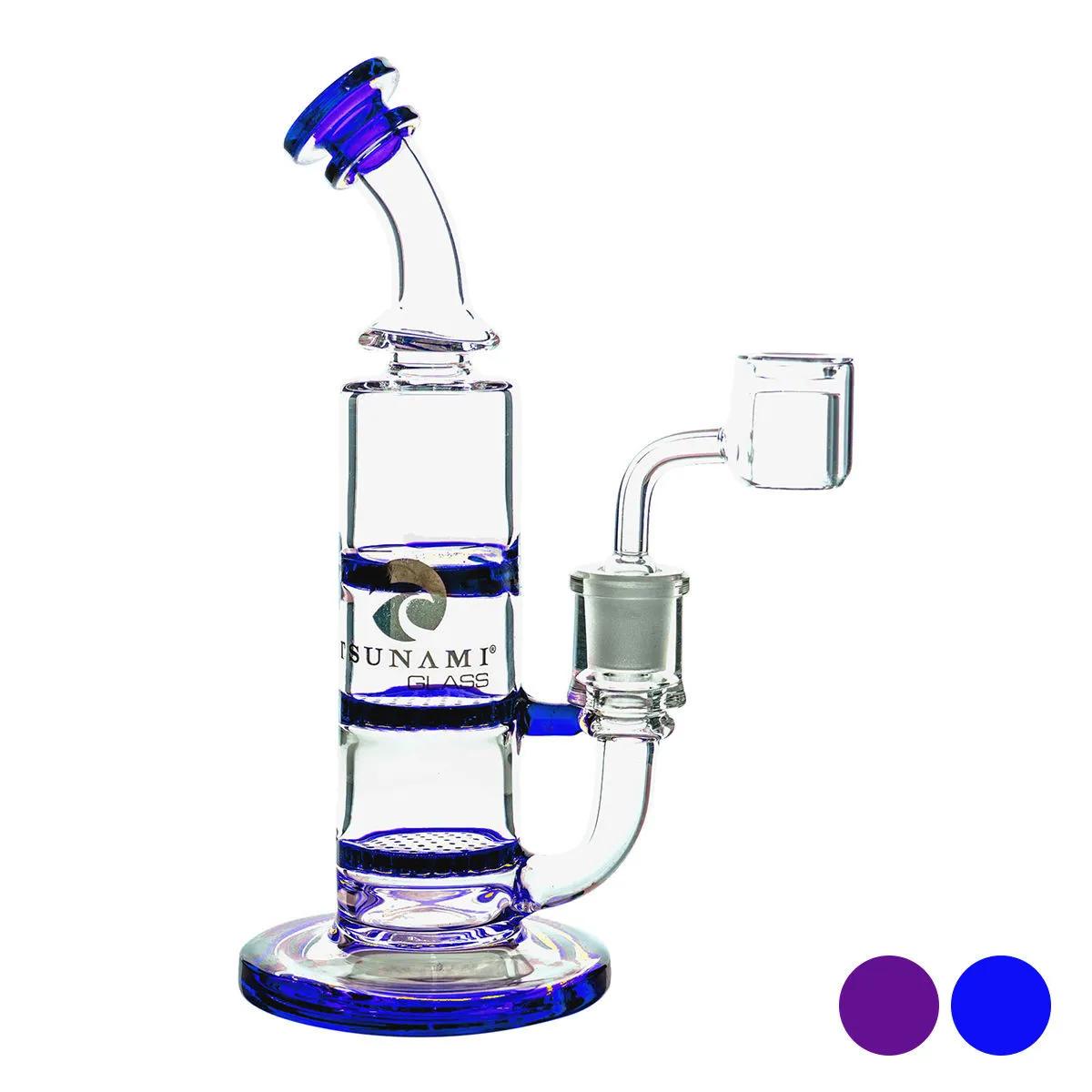 Dab Rig Turbine Doppio Honeycomb 8″ (Tsunami Glass)