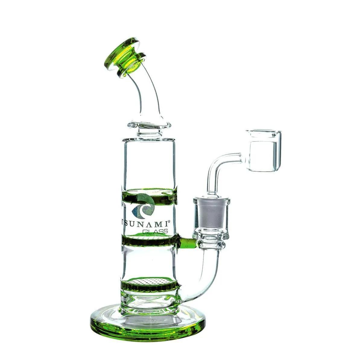 Dab Rig Turbine Doppio Honeycomb 8″ (Tsunami Glass)