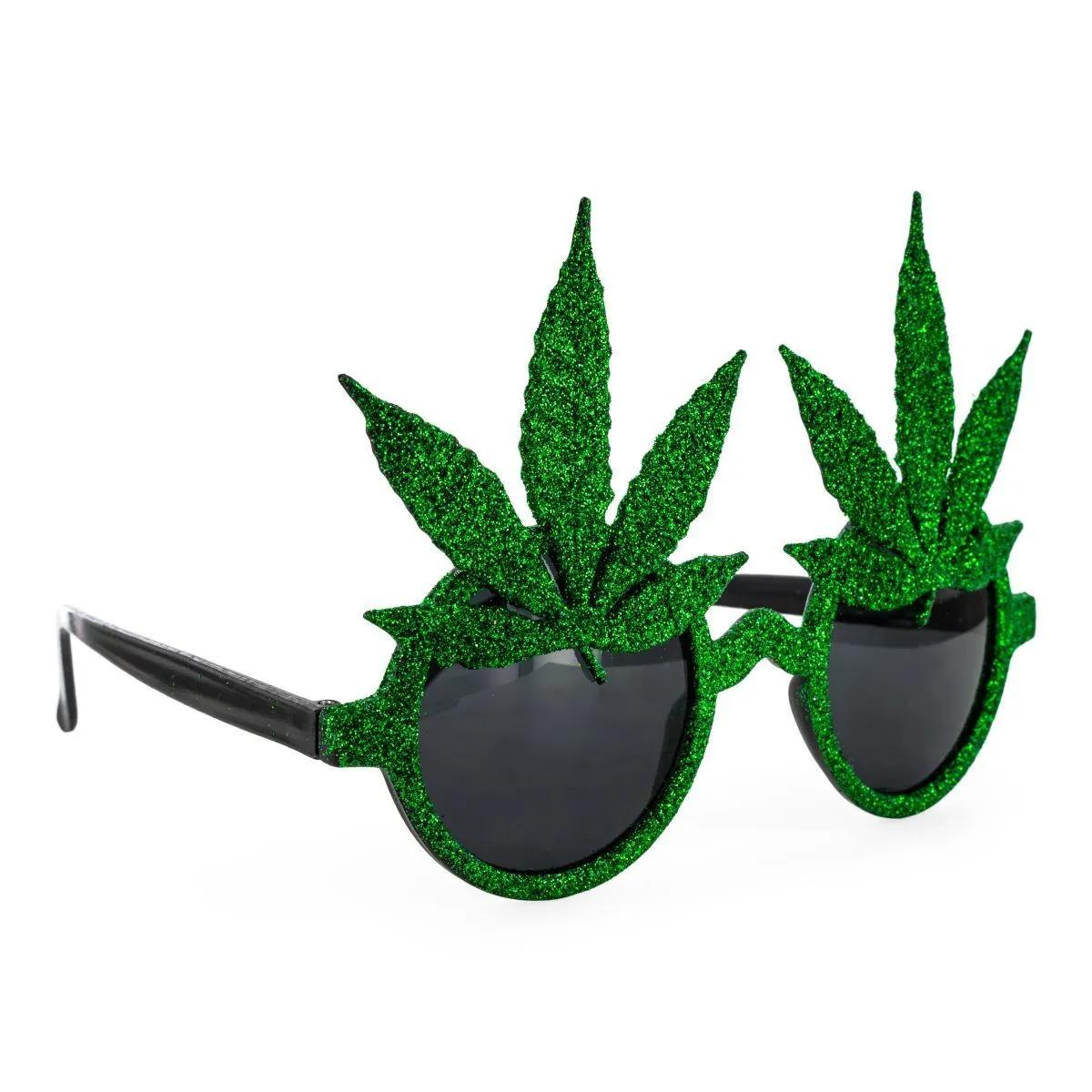 Occhiali da sole a foglia di ganja