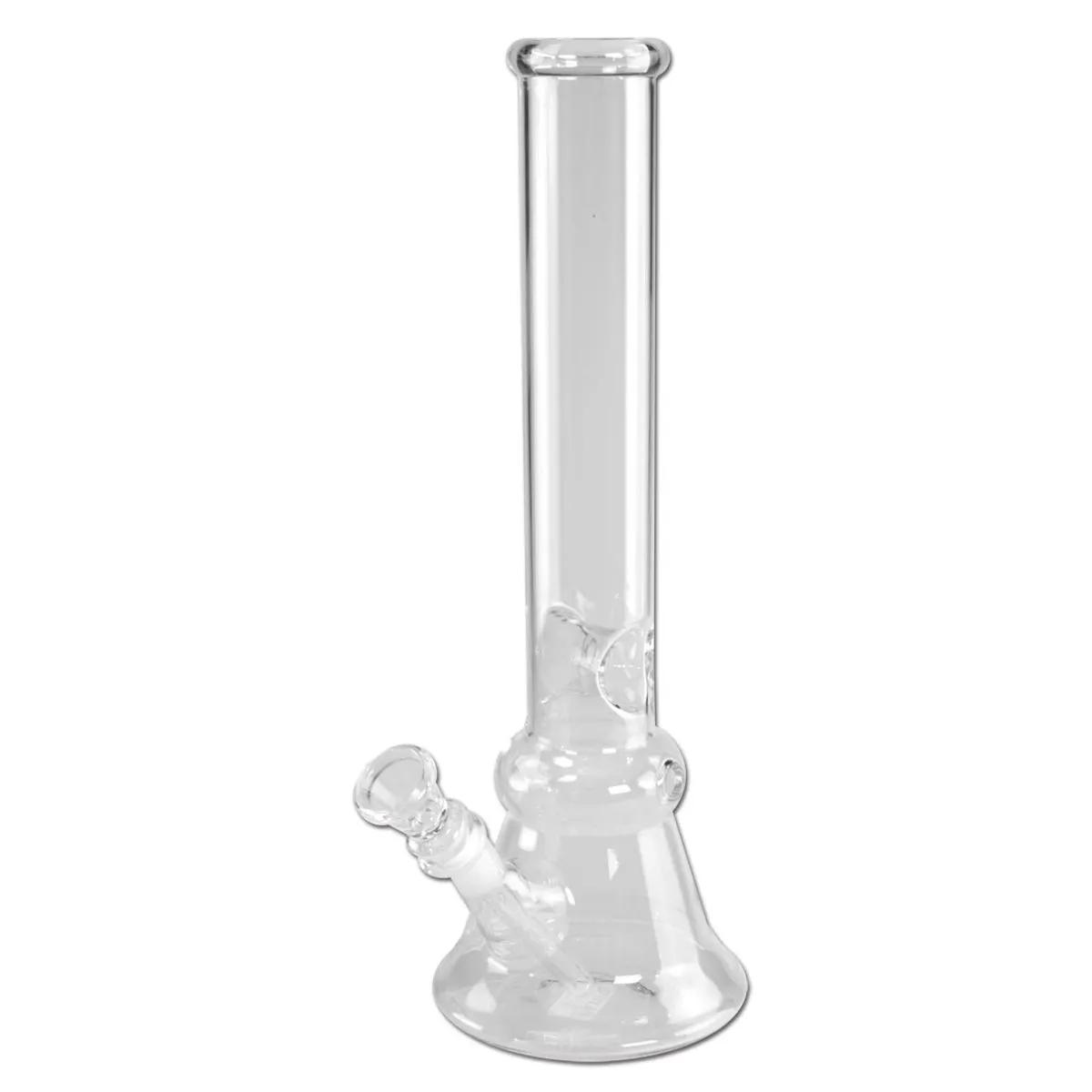 Bong in vetro trasparente dritto