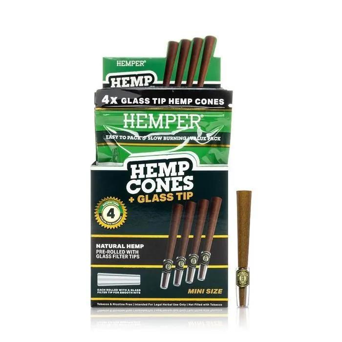 Hemper Coni in canapa 1¼ + filtro in vetro conf. 4 pezzi