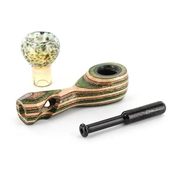 Pipa ibrida in vetro e legno Sparkle