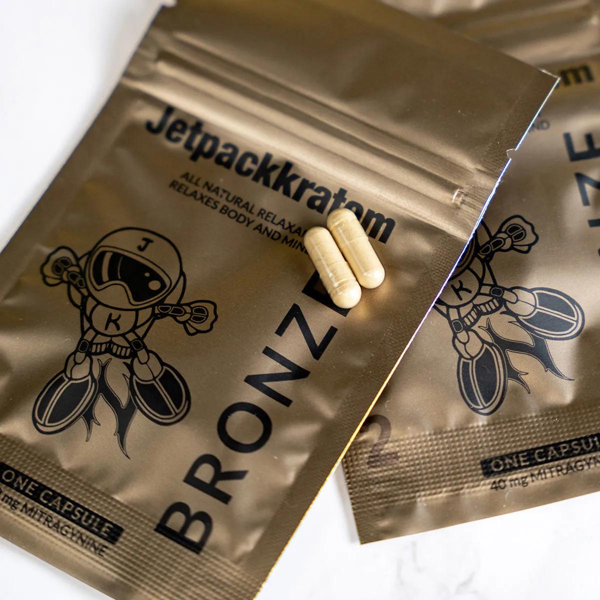 Jetpackkratom BRONZE Estratto 40mg - Capsule