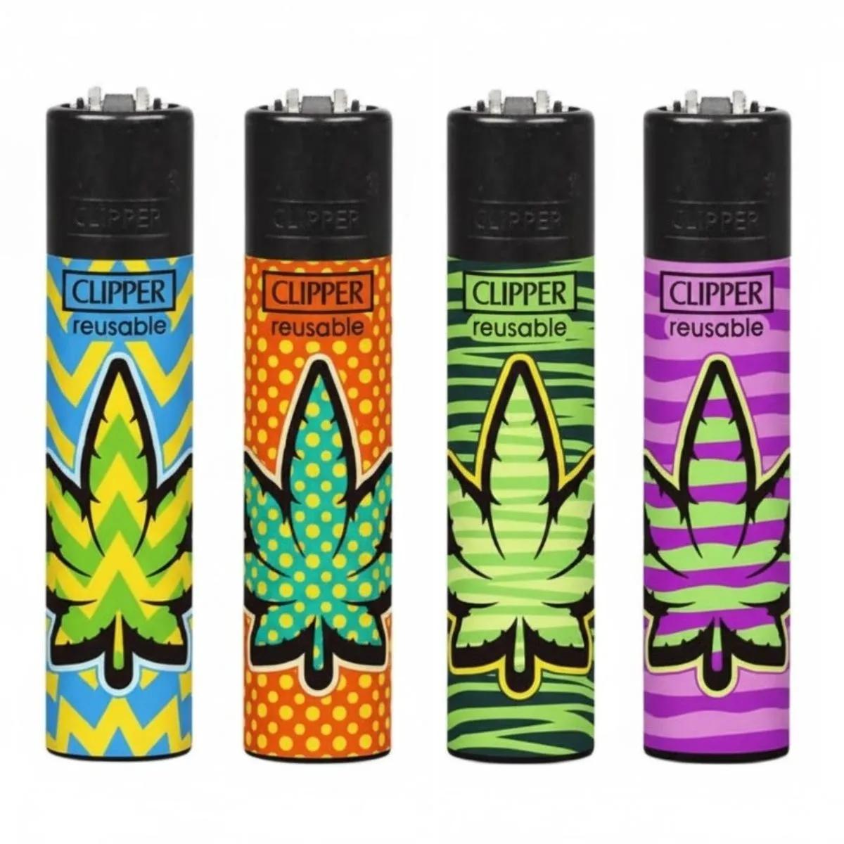 Accendino Clipper Colored Leaves