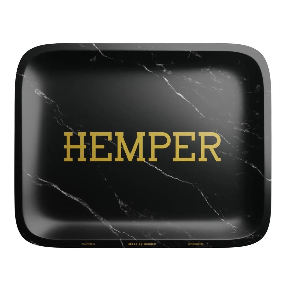Vassoio per rollare Hemper Luxe Black Marble