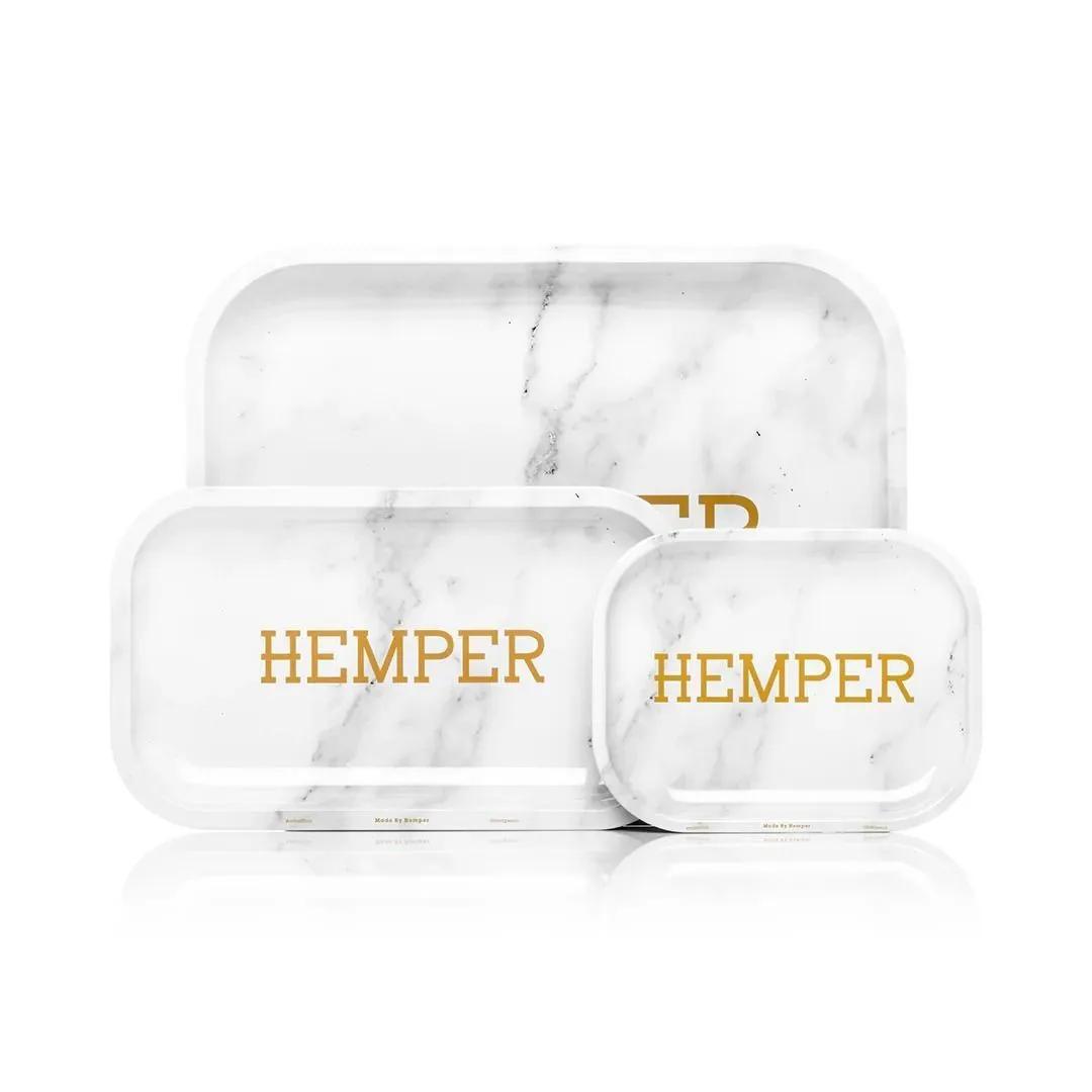 Vassoio per Rollare Hemper Luxe White Marble