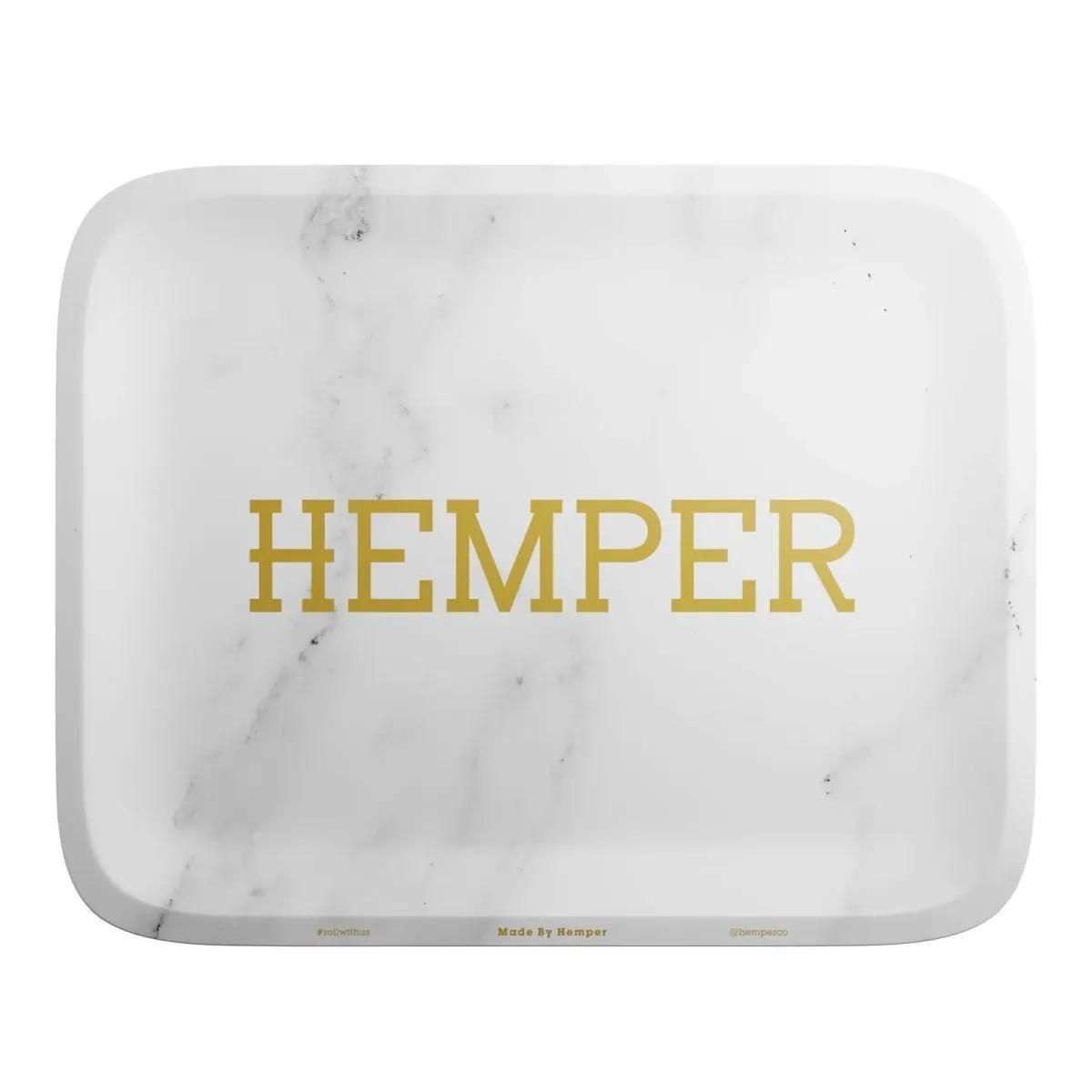 Vassoio per Rollare Hemper Luxe White Marble