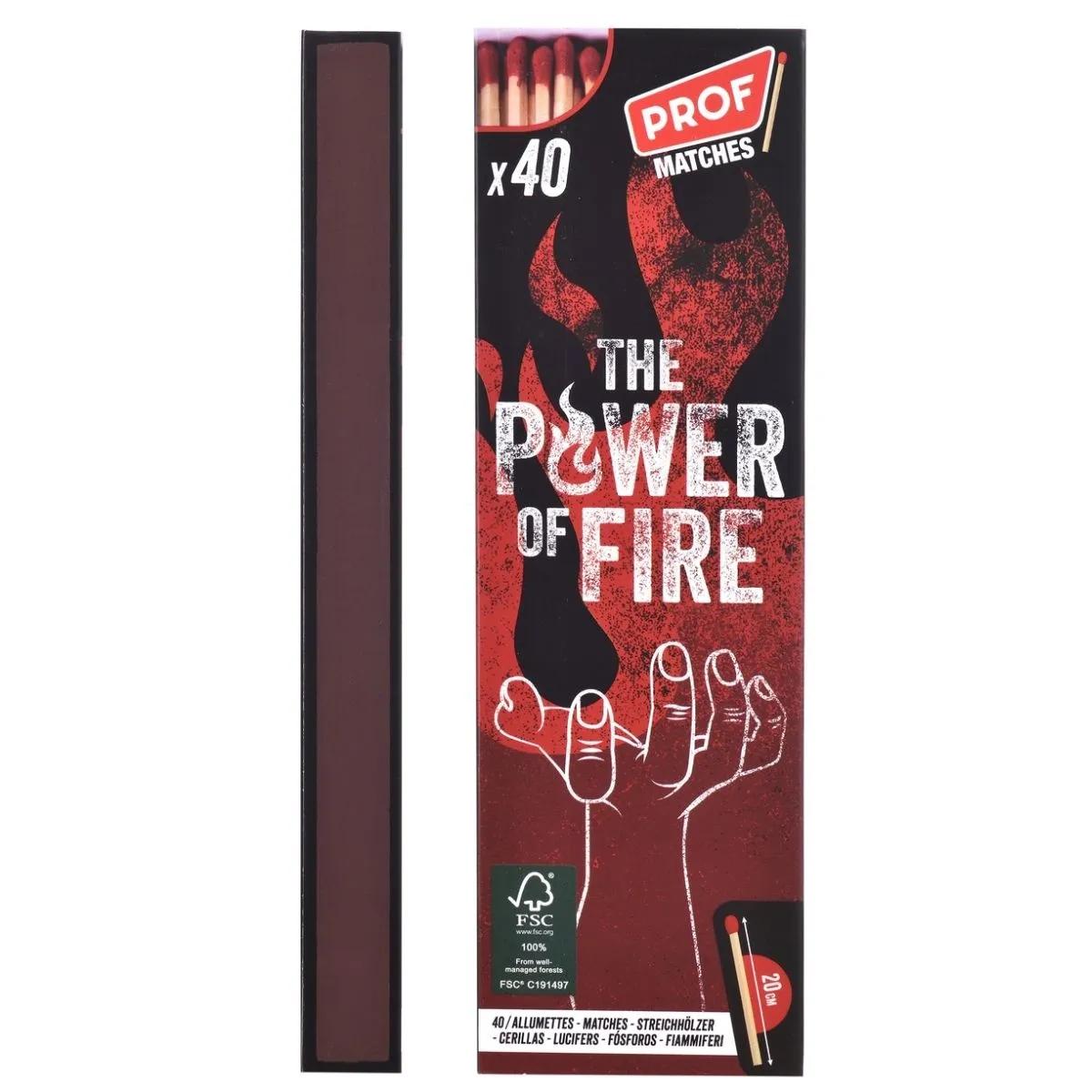 Fiammiferi lunghi 20cm (PROF) 40pz