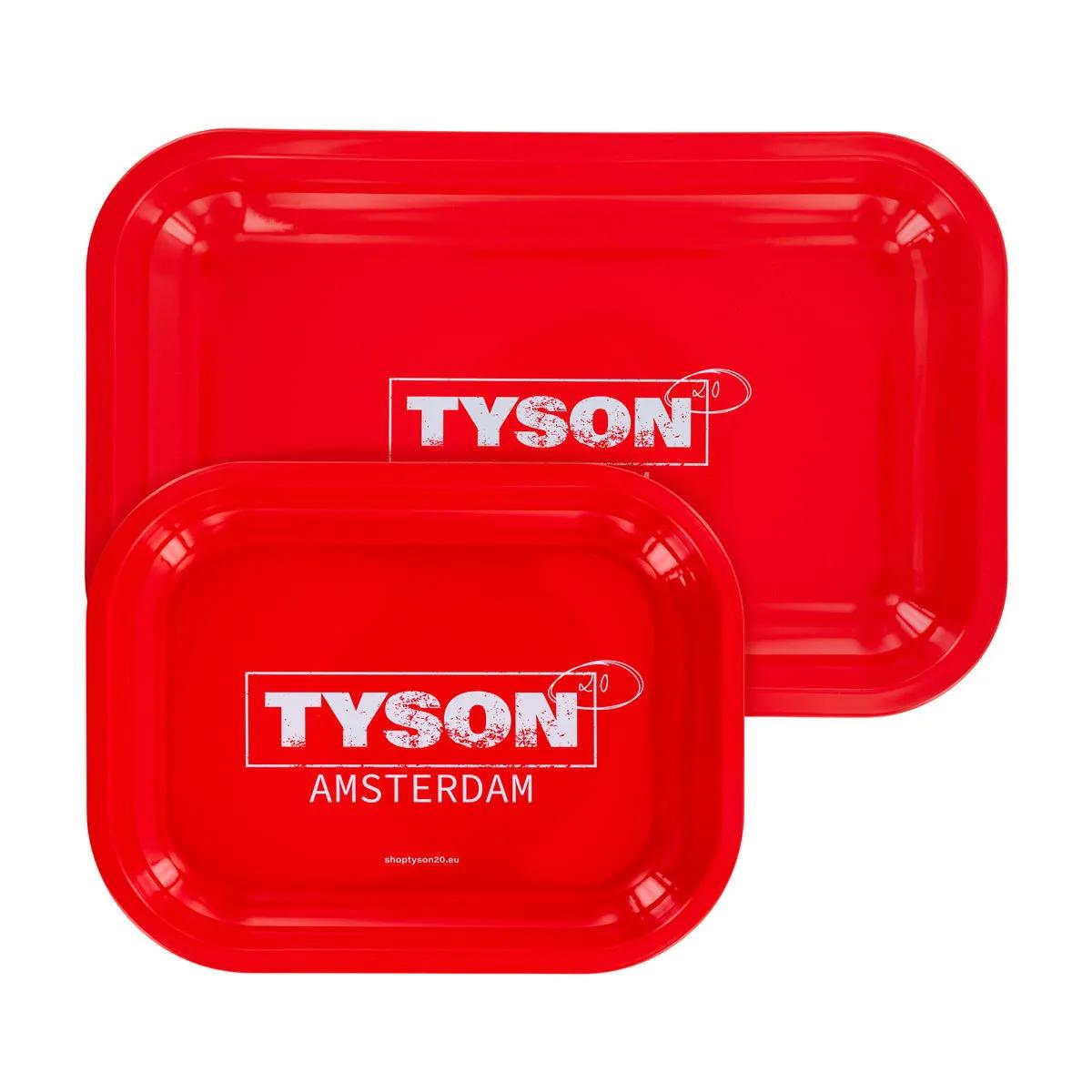 Vassoio per rollare in metallo rosso "Tyson Amsterdam"