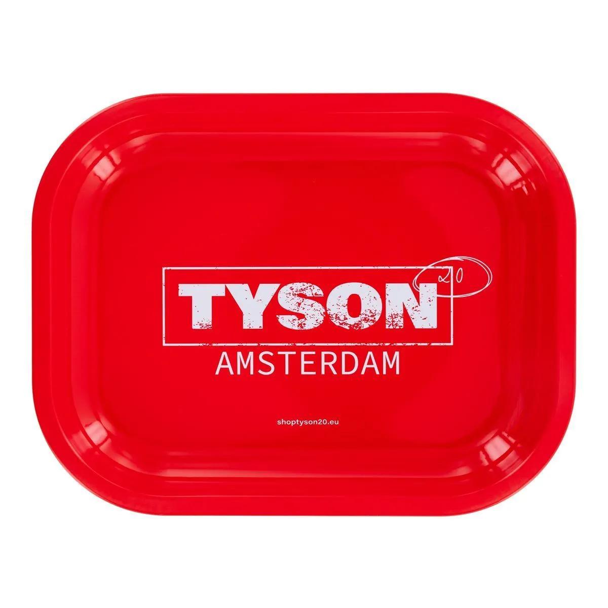 Vassoio per rollare in metallo rosso "Tyson Amsterdam"