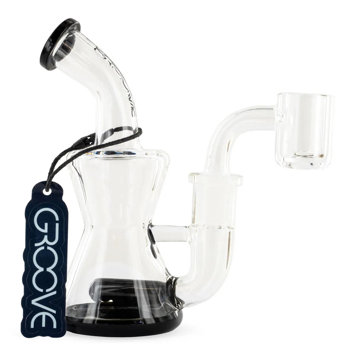 Groove Micro Hourglass Rig - Dab Rig Compatto in Vetro