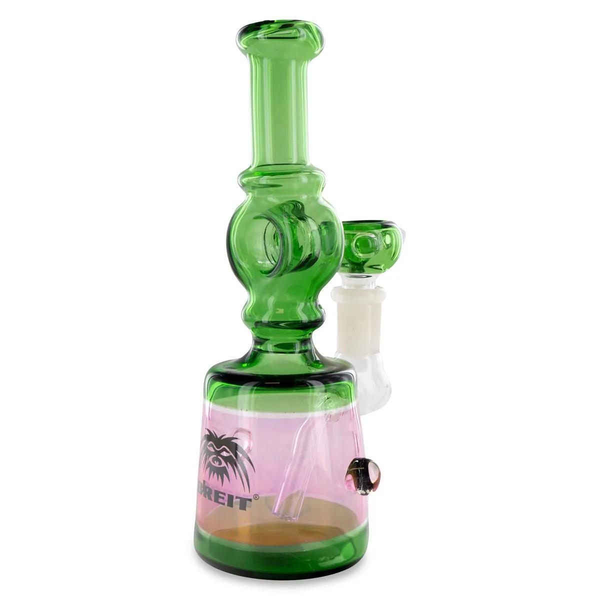 Mini Bong in Vetro Push Bowl Breit