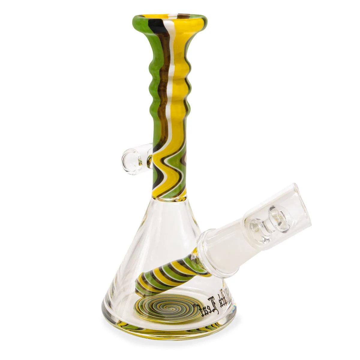 Mini oil bong con spirale verde