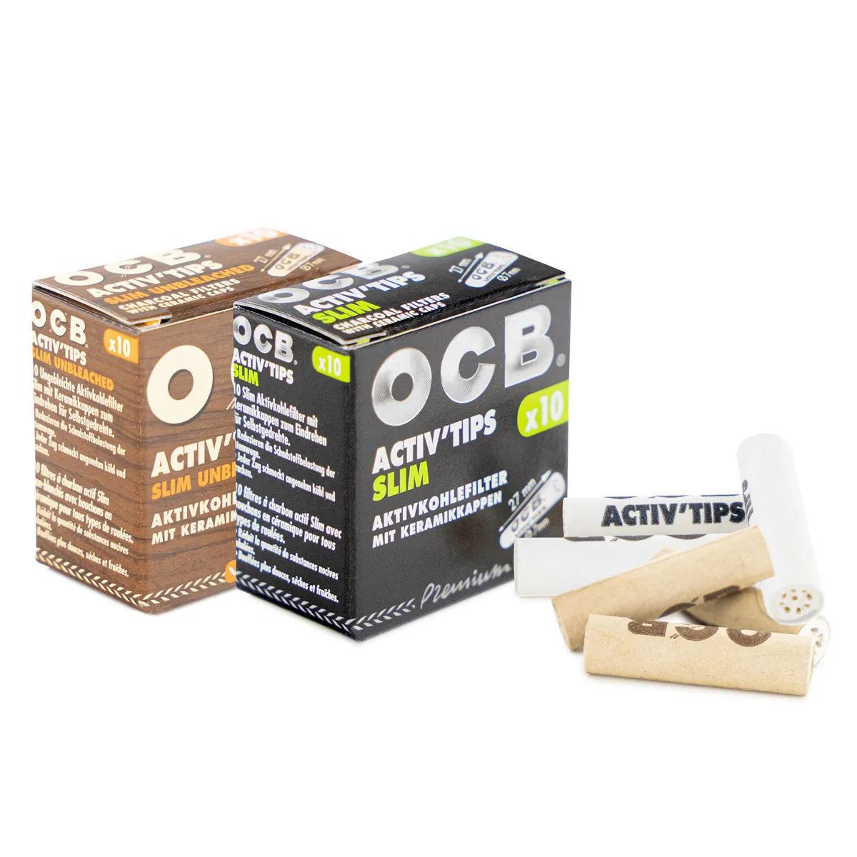 OCB Activ'Tips Slim Filtri ai Carboni Attivi