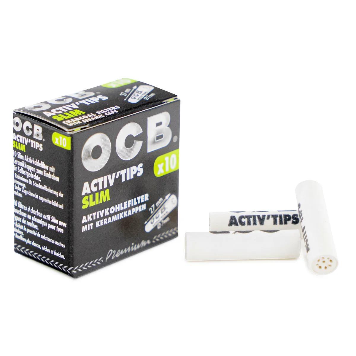 OCB Activ'Tips Slim Filtri ai Carboni Attivi
