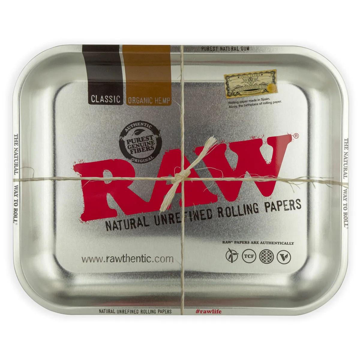 Vassoio per rollare RAW Silver