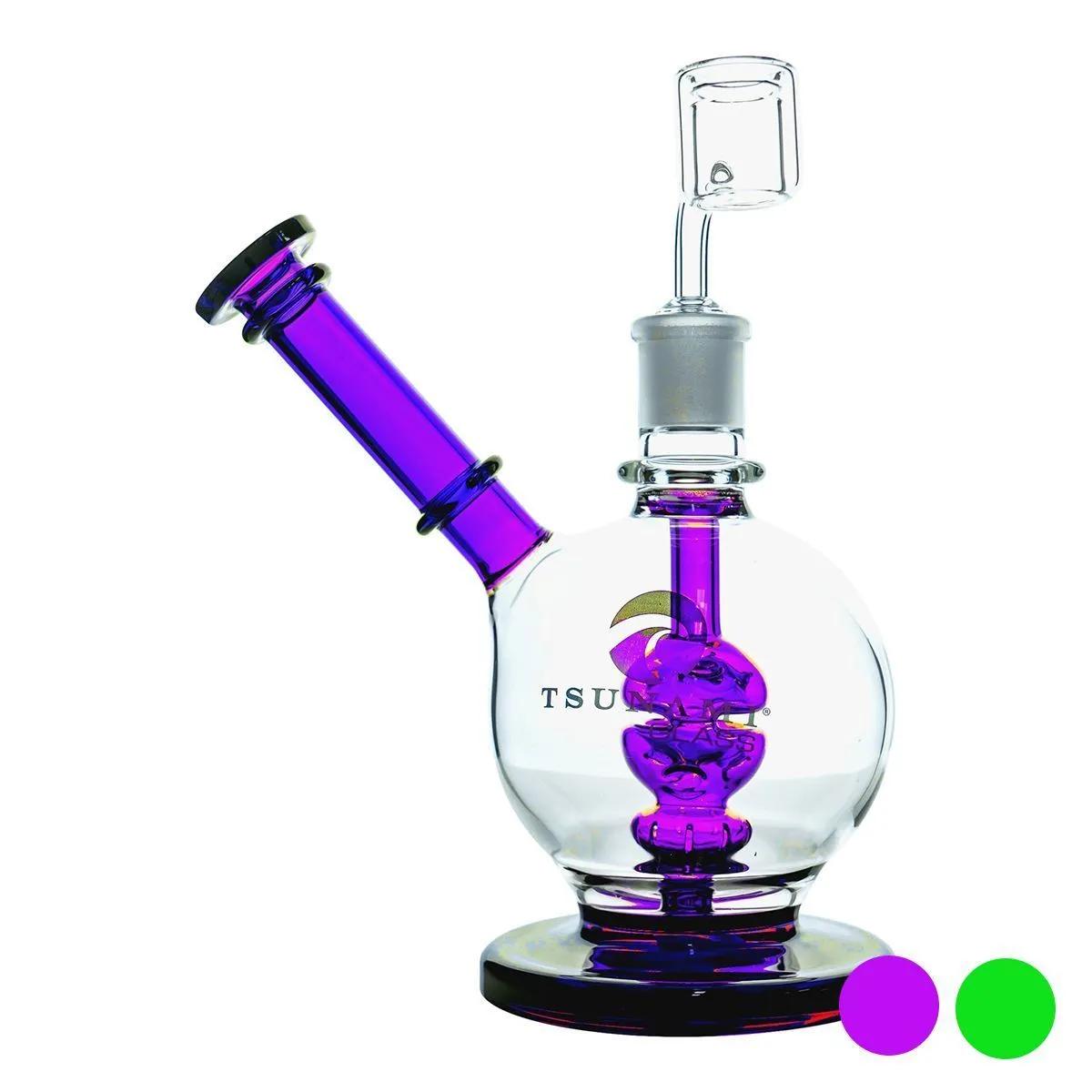 Dab Rig Tsunami Glass 8″ con percolatore a doccia e collo laterale