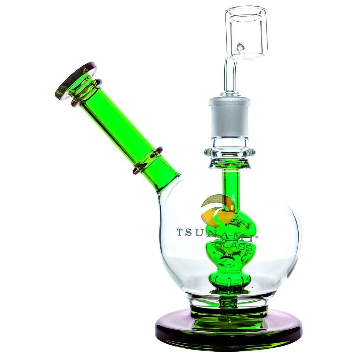 Dab Rig Tsunami Glass 8″ con percolatore a doccia e collo laterale