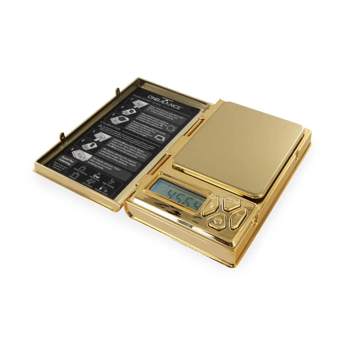 The Shine Mini Bilancia Cromo Oro - 100 × 0.01g