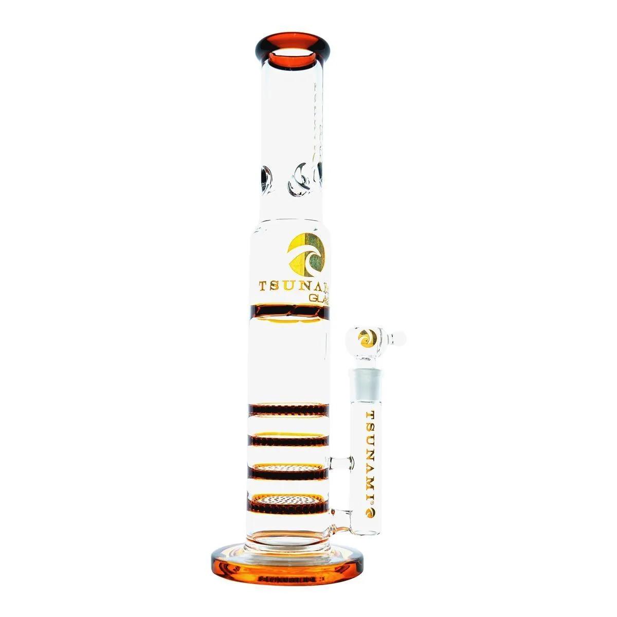 Bong Tsunami Glass Triple Honeycomb Turbine 18'' 