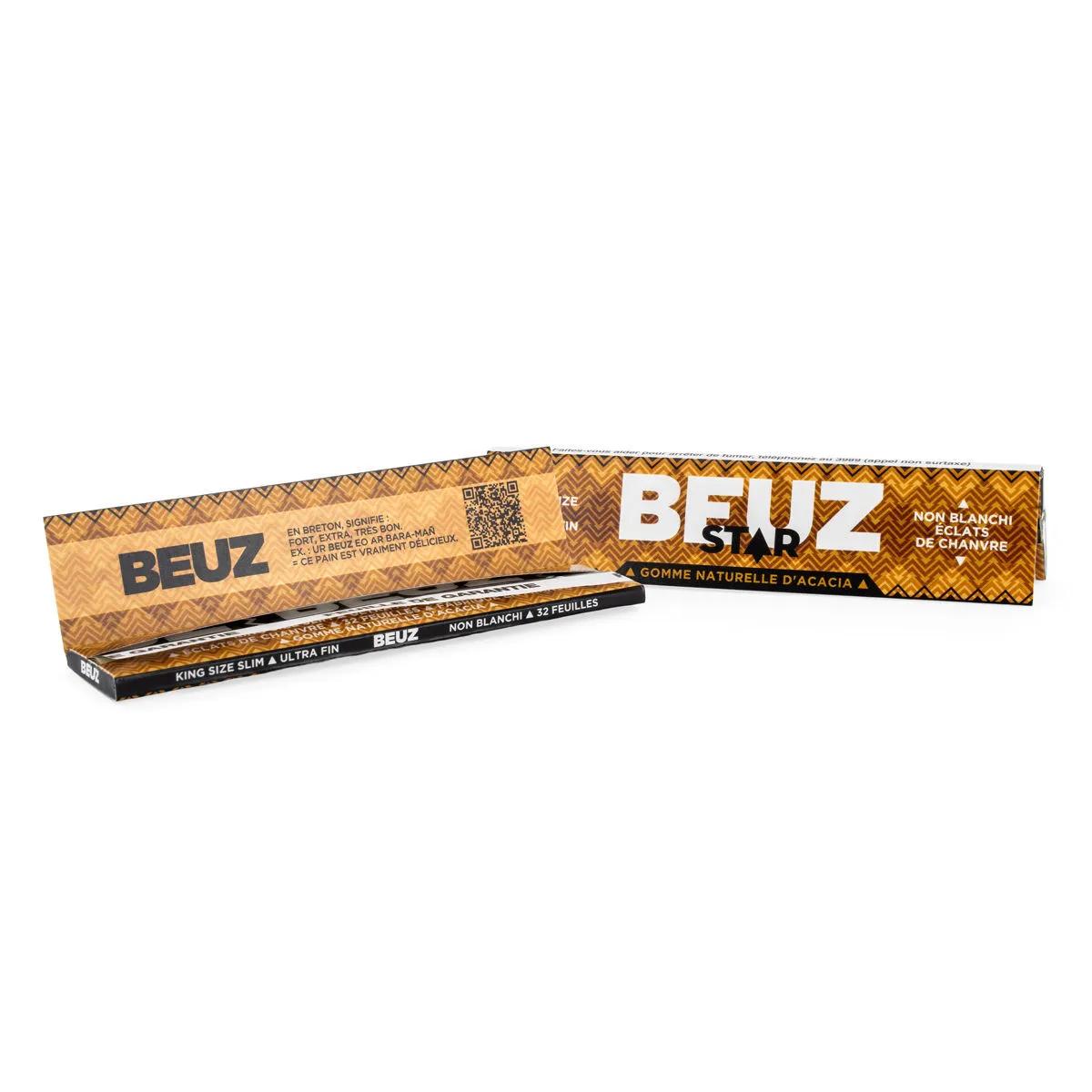 Cartine BEUZ King Size Slim in canapa non sbiancata