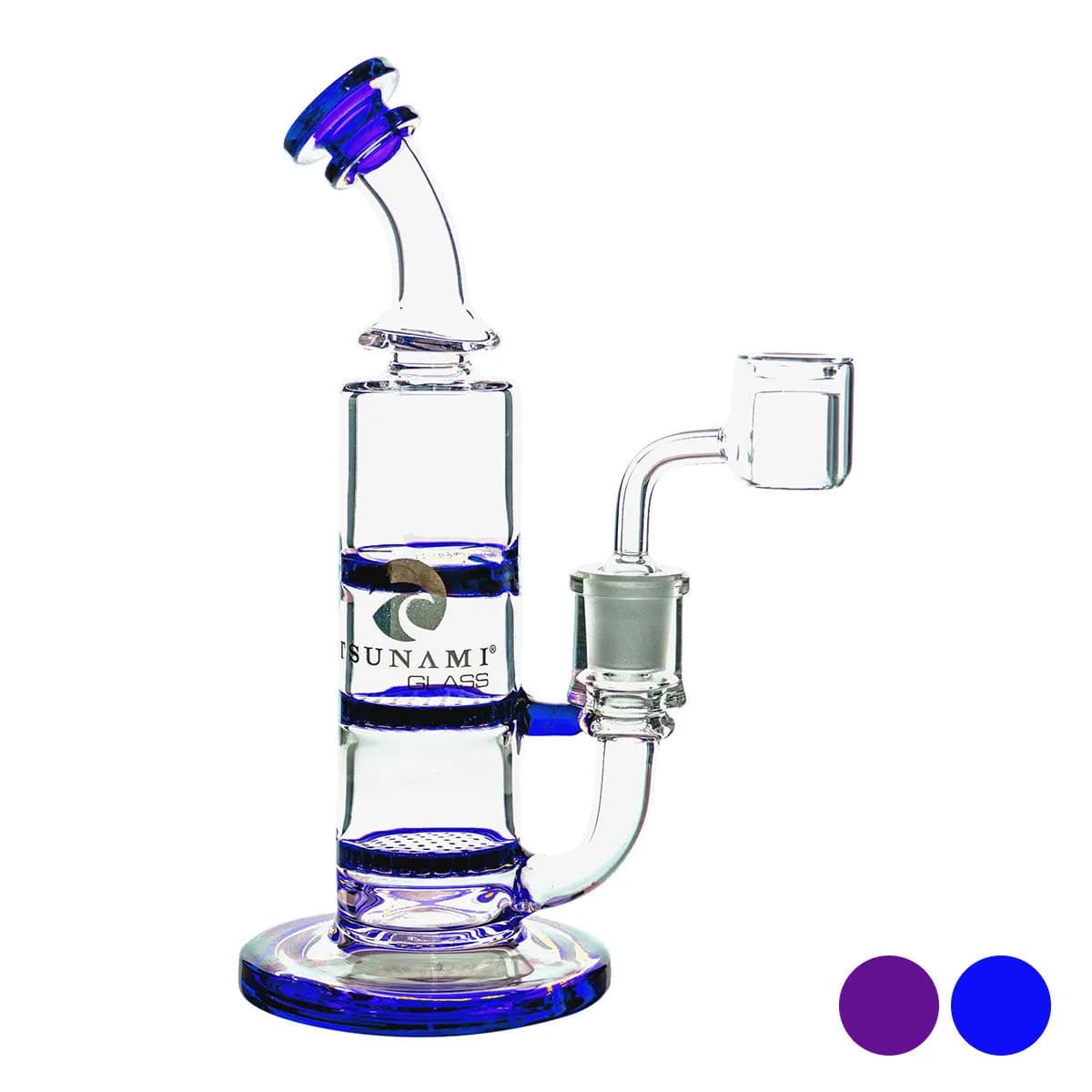 Dab Rig Turbine Doppio Honeycomb 8″ (Tsunami Glass)