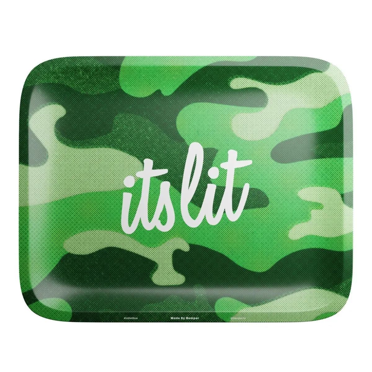 It's Lit! Vassoio per rollare mimetico verde chiaro