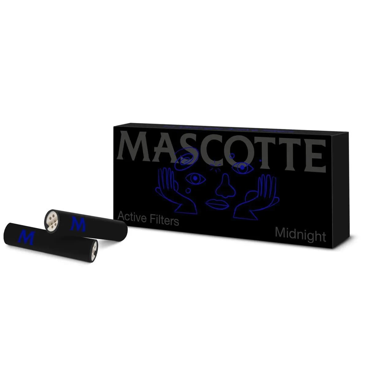 Mascotte Midnight Active Slim Filters ai carboni attivi