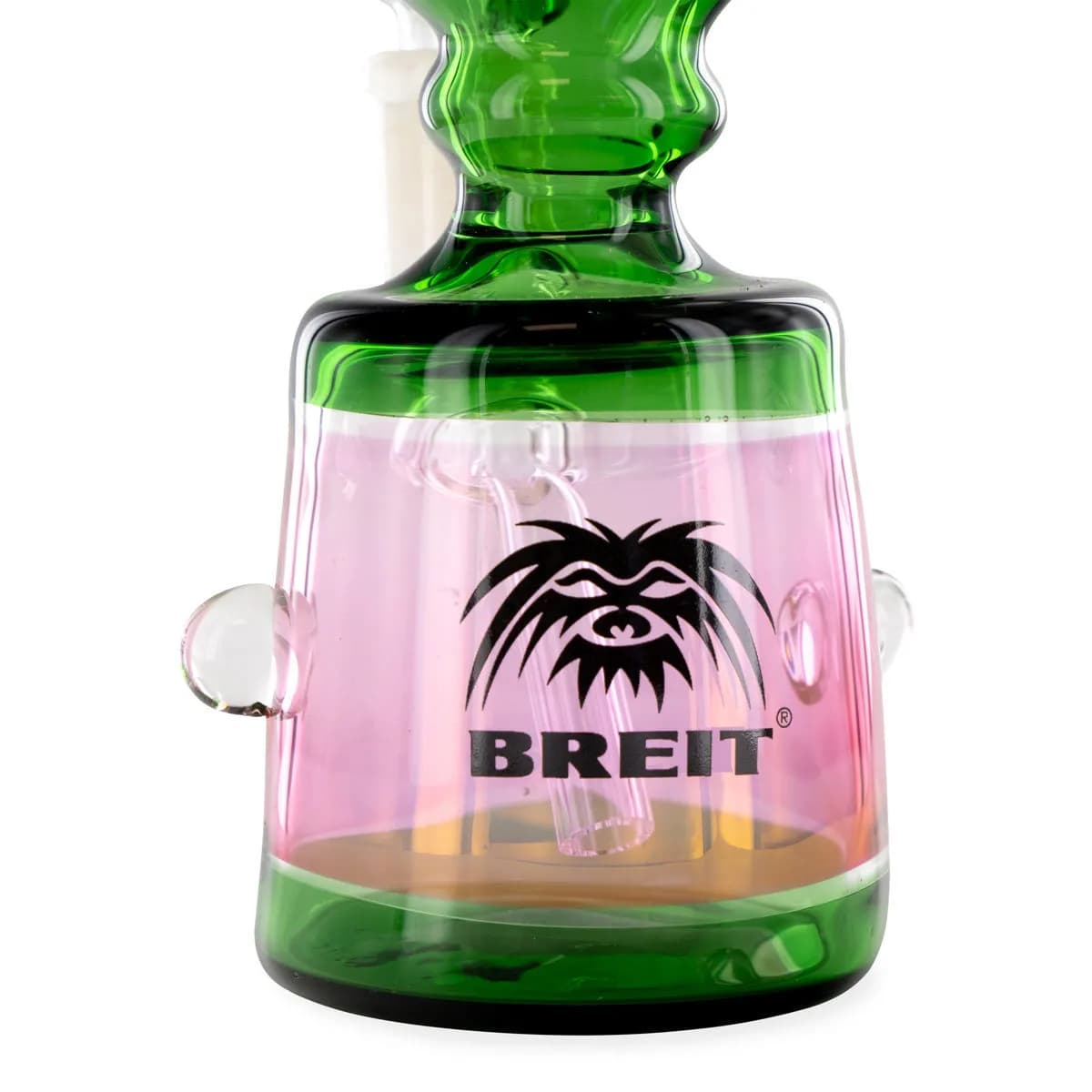 Mini Bong in Vetro Push Bowl Breit