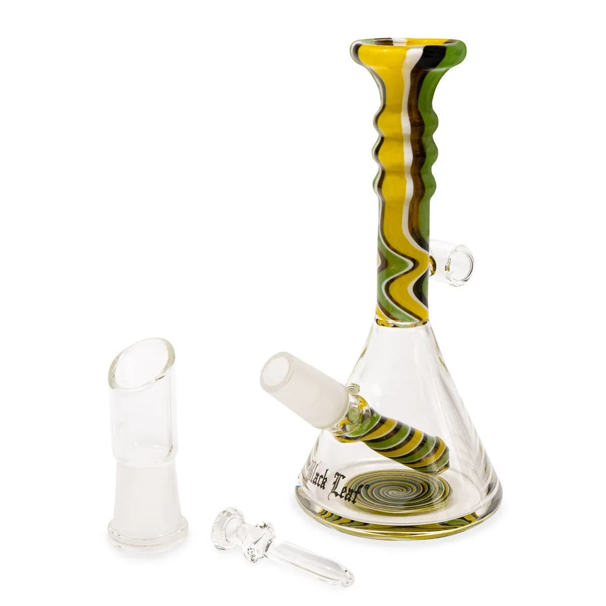 Mini oil bong con spirale verde