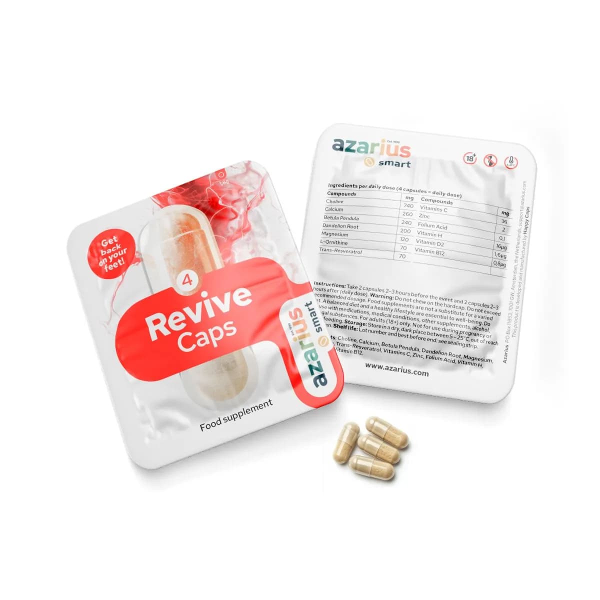 Azarius Revive Caps - Capsule di recupero naturale