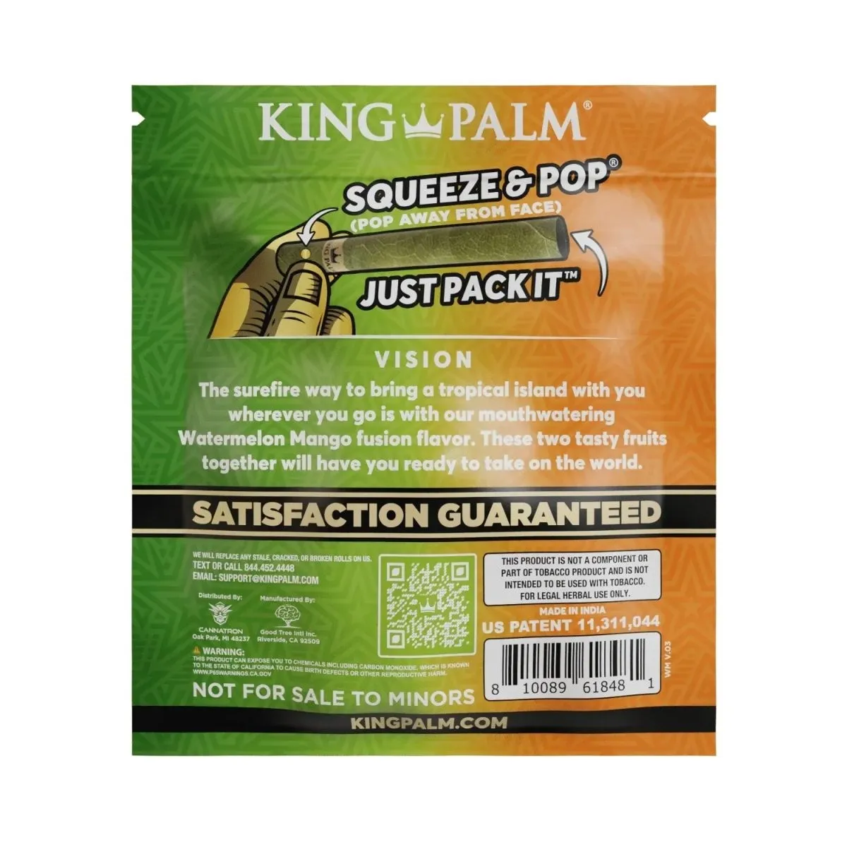 Foglia Fusion Flavour 25pz (King Palm) — immagine 4