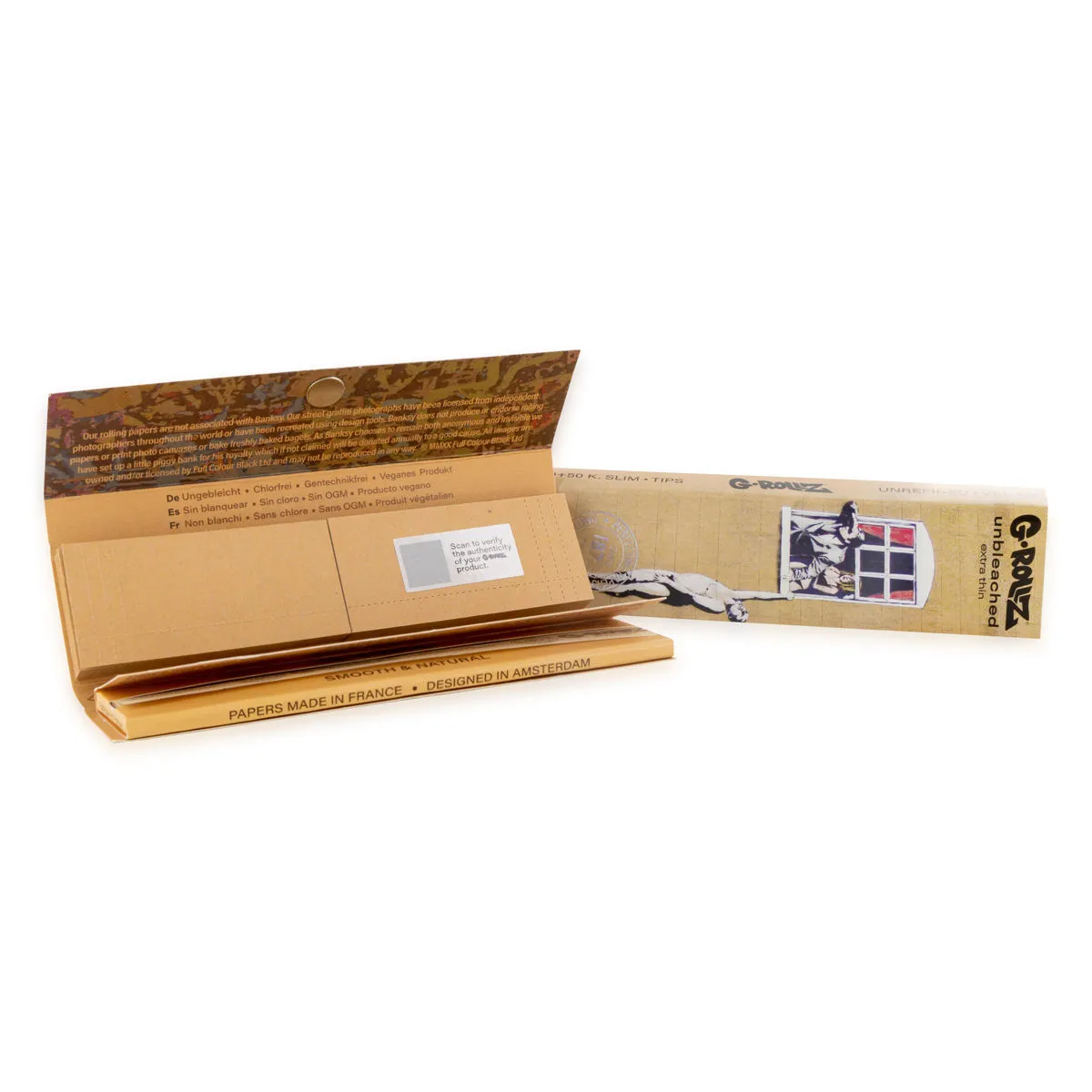 G-Rollz Cartine Non Sbiancate Extra Sottili + Filtri — immagine 3