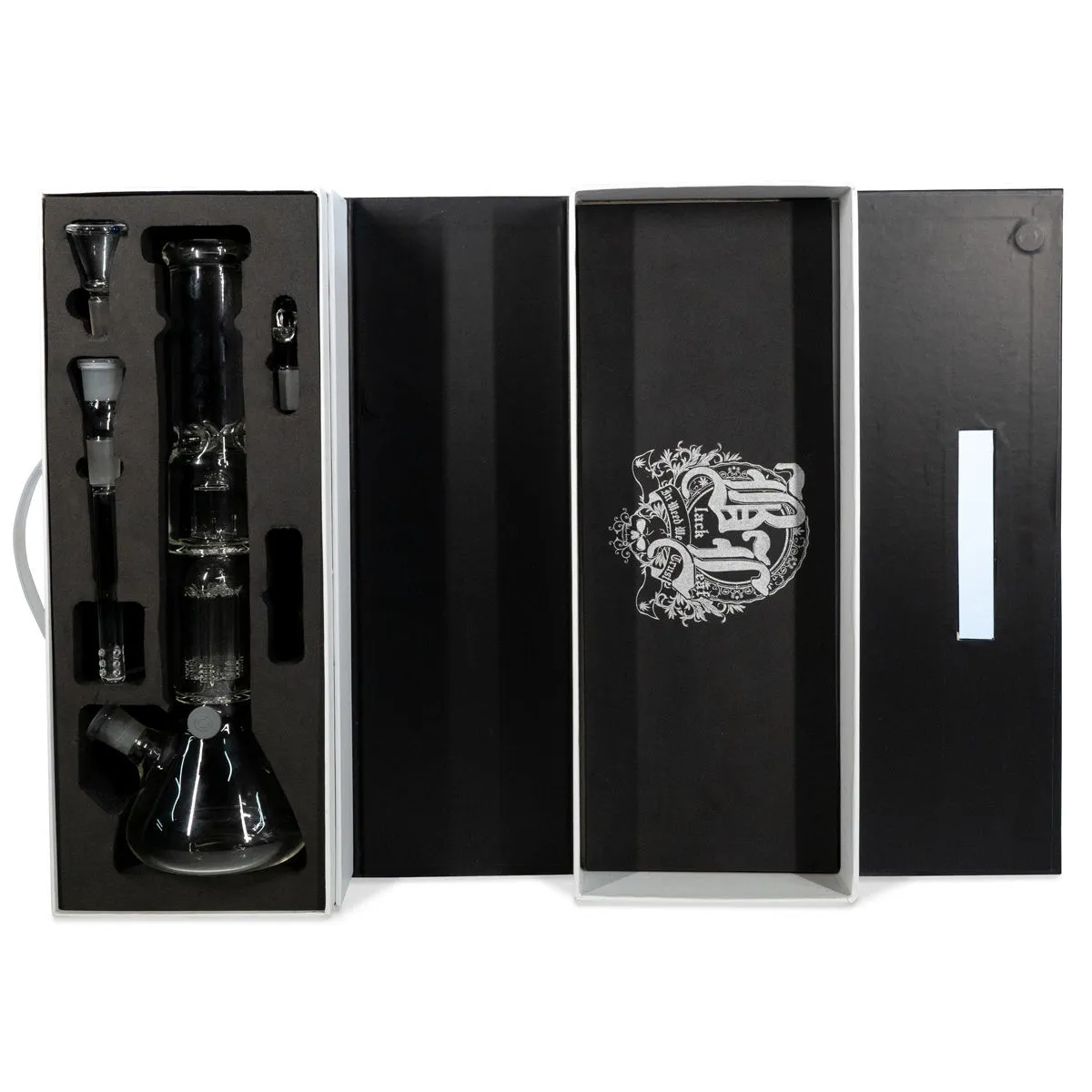 Bong in vetro per erbe e oli Black Leaf — immagine 4
