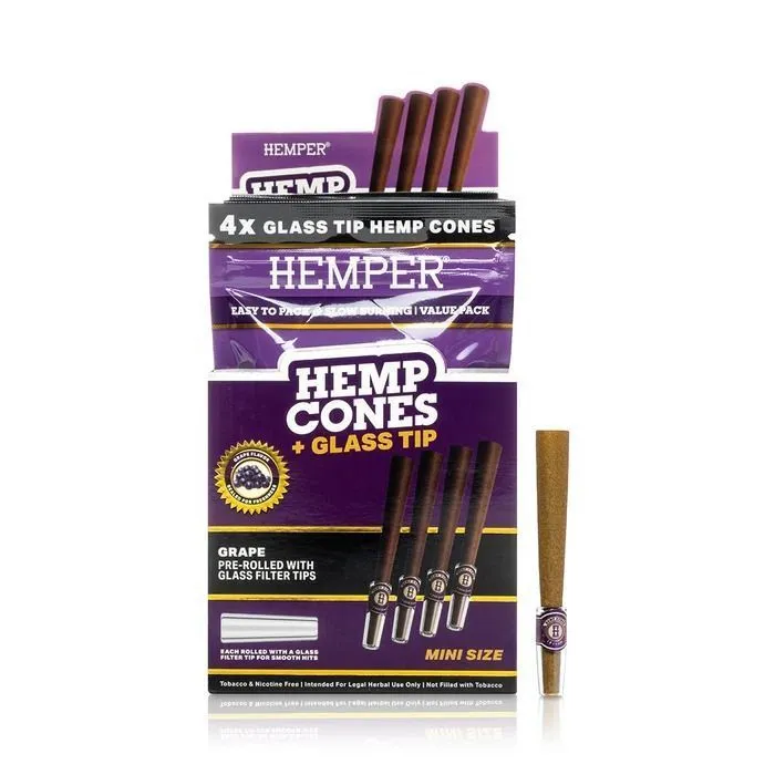 Hemper Coni in canapa 1¼ + filtro in vetro conf. 4 pezzi — immagine 2