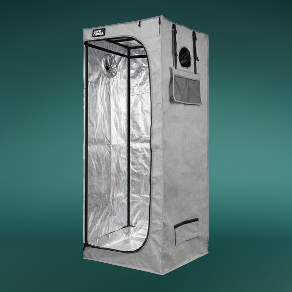 Compact 60x60 grow tent shown in clean studio lighting.
