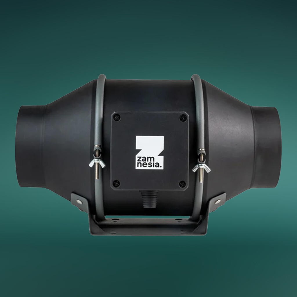100mm inline duct fan for controlled intake and exhaust in grow tents.